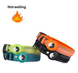 Wholesale Custom Logo Polyester Pet Collars Leashes Adjustable Tracking 40cm Dog Collar OEM from china suppliers