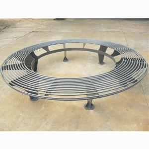 Wholesale Metal Iron Curved Outdoor Tree Bench Waterproof Rustproof For Street Garden from china suppliers