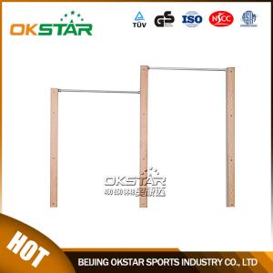 Wholesale outdoor fitness equipments WPC materials based outdoor exercise machine uneven bar from china suppliers