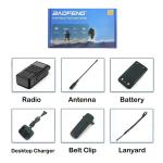 Waterproof High Power Antenna Walkie Talkie , 128 Channels Portable UHF Radio