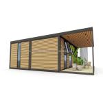 Outdoor Wooden Container Home Luxury Garden Tiny House with 2-3 Bedrooms for