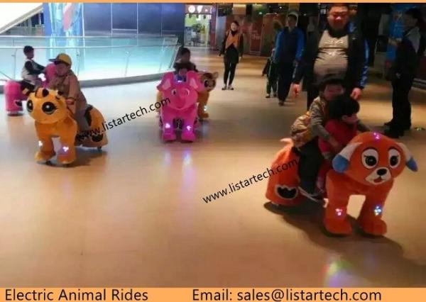 Coin Operated Plush Motorcycle Animal Kids Coin Operated Animal Rider for Kids