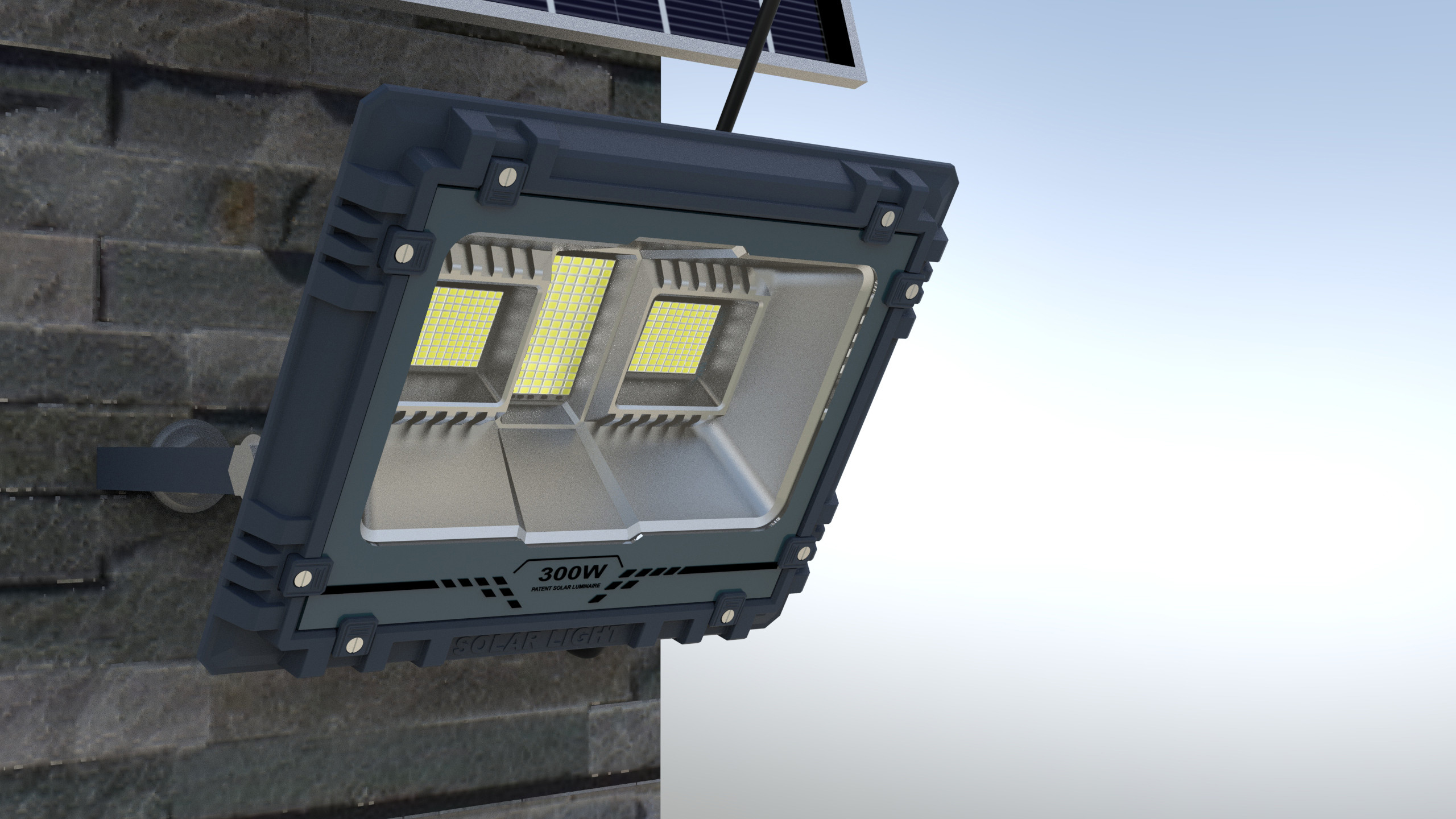 RGB Solar Flood Light 515LM Bluetooth LED Flood Light IP65 With Music Rhythm Function