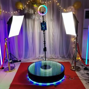 Wholesale Portable 360 Spin Video Booth LED Selfie Live Photo Booth Wedding Slow Motion from china suppliers