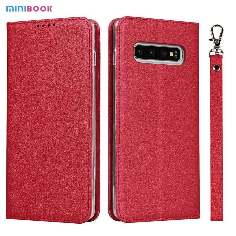 Minibook PU Leather Phone Case For Samsung Galaxy S9 Plus S8plus Low MOQ Lanyard Strap