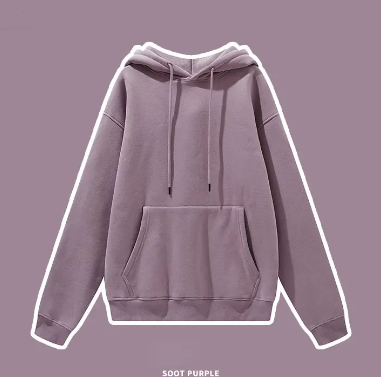 22-23 Autumn and winter plus fleece thickened hoodie solid color hoodie pants European and American hoodie suit