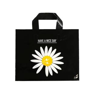 Wholesale HDPE LDPE Film Shopping Mall Black Plastic Tote Bag from china suppliers