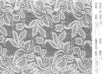 Washable Polish Lace Fabric , Elastic Bridal Lace Fabric Weave