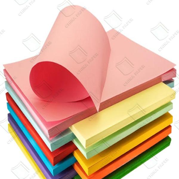 Factory Supply High quality Colored Paper School Stationary Uncoated Color paper