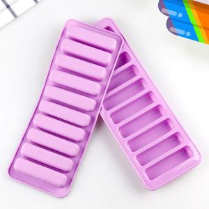 Wholesale Strip Shape Silicone Ice Cube Mould For Freezer Whiskey Cocktail And Drink from china suppliers