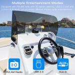 GRANDnavi Universal Marine Stereo Single Din Waterproof Level IPX5 MP3