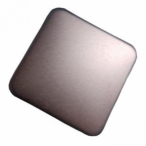 China AISI Decorative 4X8 Rose Gold Color Bead Blasted Finish Stainless Steel Plate Sheet For Interior Decoration on sale