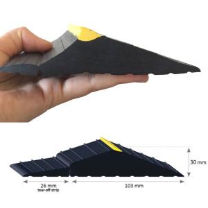 Wholesale Black and Yellow 5&quot;X1.18&quot; Heavy Duty Weather Defender Garage Door Threshold Trim from china suppliers