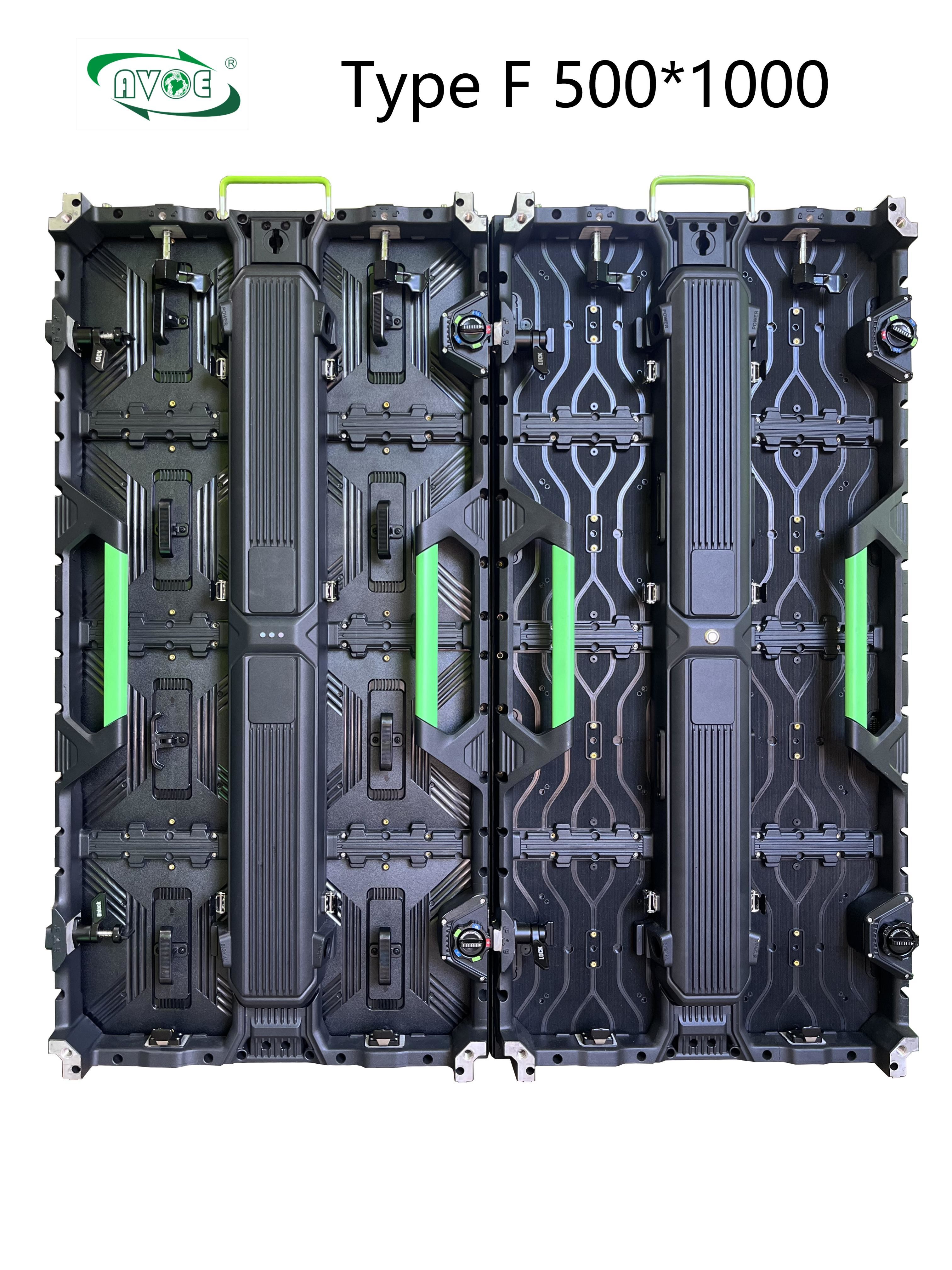 Type F P3.91 4K 3840Hz Indoor Rental LED Panel 500x1000mm Curve Cabinet