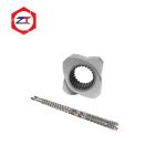 PE PVC PP Bimetallic Twin Plastic Extruder Screw Elements Wr30 Material Food