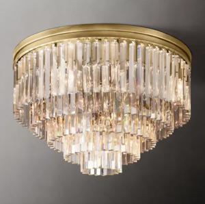 Wholesale E12 / Candelabra Art Crystal Modern Copper Ceiling Light AC 85V-265V from china suppliers