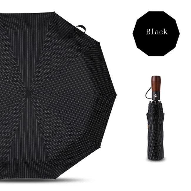 Practical 3-Fold Automatic Umbrella For Reliable Rain Protection