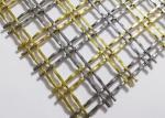 3.3mm 30m Antique Brass Decorative Woven Wire Mesh Grilles For Cabinet Doors