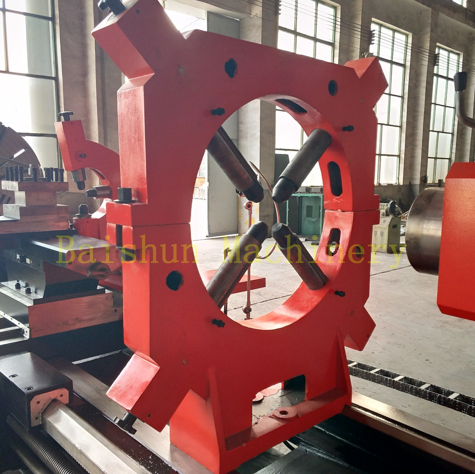 Metal Large Horizontal Lathe Machine Integrally Cast Lathe Bed Structure