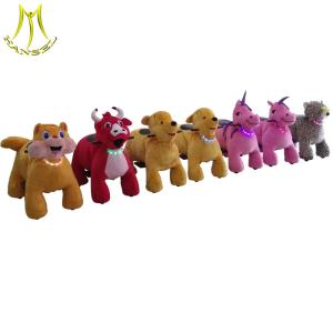 Wholesale Hansel kiddie ride coin operated motorized plush riding animals from china suppliers