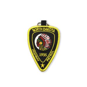 Wholesale Motorcycle Embroidered Key Chain Rings Chenille Ironing Backing OEM from china suppliers