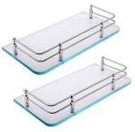 Wall Mount Safety Toughened Glass Shelves Cut To Size Tinted Frosted Tempered