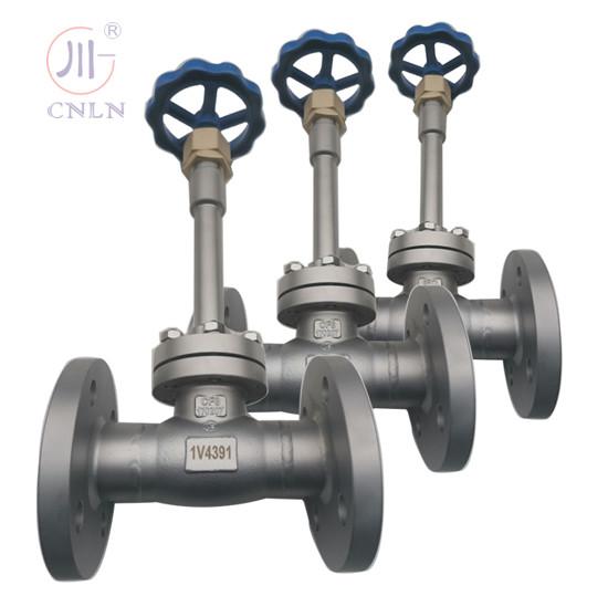 Stainless Steel Flanged Cryogenic Globe Valve SS304/SS316 For LNG/LOX/LN2/LAR