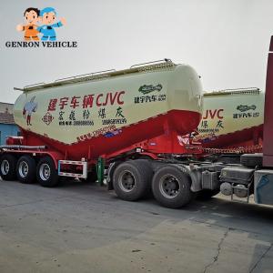 Wholesale Air Suspension FUWA Axles Dry Bulk Tanker Trailer Used To Transport Bulk Cement Powder from china suppliers