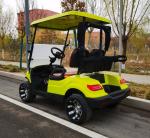 Yellow Color 2 Seater Golf Cart 4 Wheel 10 Inch Tire 70-100km With Lithium