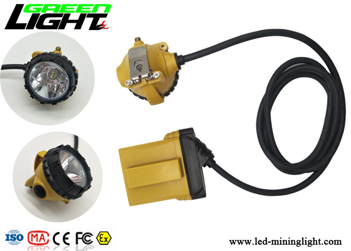 Waterproof Ip68 Rechargeable Led Hard Hat Light , High Power Led Headlamp For Running