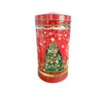 9mm Dia Christmas Musical Tin With Slip Cover Cookie Sweets Tin Box Packaging