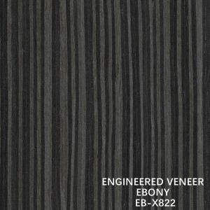 Wholesale X822 Straight Grain Grey Color Artificial Ebony Wood Veneer For Sports Materials from china suppliers