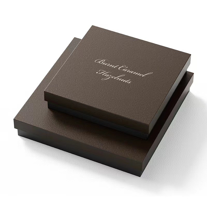 Factory Customized Empty Chocolate Food Packaging Boxes with Inserts CMYK/Pantone Printing Cardboard Rigid box