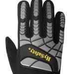 TPR Knuckle Synthetic Leather Mechanics Wear Gloves OEM For Tool Handling