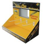 ISO Approval Cardboard Countertop Displays CD / DVD Presentation Yellow Color