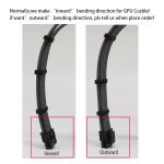 Hot Selling Arc Cable Cotton Sleeved Computer PC ATX Used Male to Female