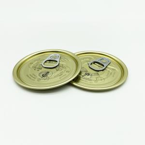 Wholesale Full aperture Metal Can Tops , Canning Jar Lids Golden White Aluminum Color from china suppliers
