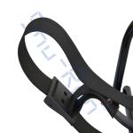 Golf Cart Black Metal Bag Attachment Holder - Mounts to Standard Safety Bar