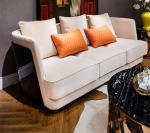 Matted Comfy White Sectional Couch 0.8x1.6m Luxury Living Room Furniture Sets