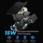 Sliding Cover Magsafe Wireless Car Charger Three Way Automatic Adjustment Clamp