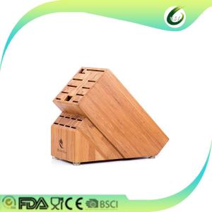 Wholesale kitchen knife magnetic bamboo knife block from china suppliers