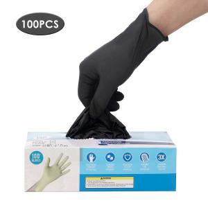 Wholesale Latex Free Disposable Medical Gloves Anti Allergic High Wear Resistant Black Color from china suppliers
