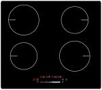Stainless Steel Trim 7200W 4 Elements 30 Inch Induction Cooktop