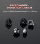 Retail Shop Plastic Price Tag Cube 3x5mm For Jewelry Store Display