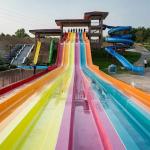 Resort Outdoor Adult And Kids Swimming Pool Water Play Slide Equipment