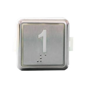 Wholesale Stainless Steel Elevator Lift Cop Button Push Touchless With Braille Red LED Light from china suppliers