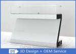White Coating MDF Jewelry Showcase Display with Wooden + Glass + Lights +