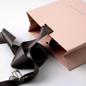 Wholesale Custom Order Accepted Luxury Gift Shopping Paper Bag With Your Own Logo On Ivory Board from china suppliers