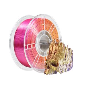 Wholesale 3D Printer Filament PRO PLA Silk Tri-Color Red Gold Purple 1.75mm Filament from china suppliers