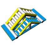 Commercial Inflatable Ladder With 0.9mm PVC Tarpaulin For Water Sport Games